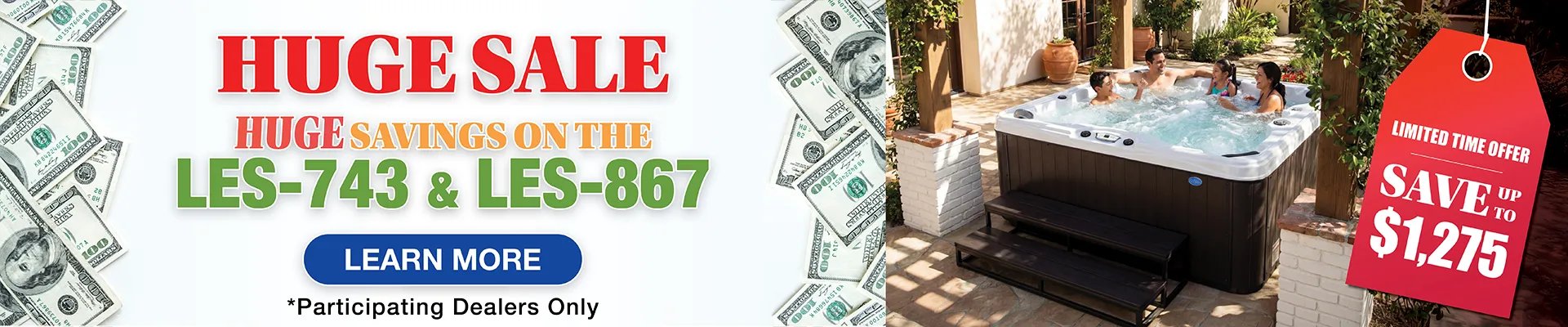 Calspas hot tub being used in a family setting - Bayonne